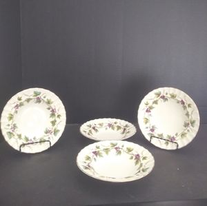 Vintage Royal Bacchanal Rim Fruit Dessert Bowl